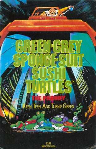 Green-Grey Sponge-Suit Sushi Turtles (1990)